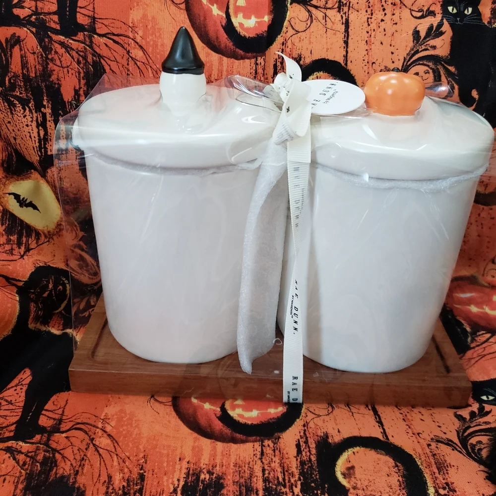 Rae Dunn Halloween Canisters Small Size NWT